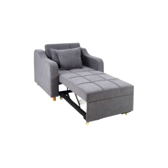 The Furnishery 1 seater sofa chair in grey