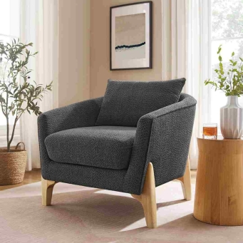 The Furnishery Kervin upholstered arm chair for living room