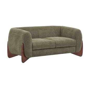The Furnishery orange 2 seater sofa for living room