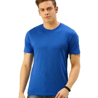 yellow lycra t-shirt for men round neck regular fit stretchable fabric