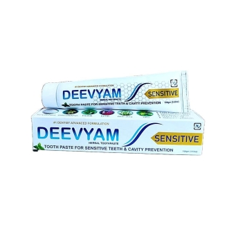deevyam herbal sensitivity toothpaste pack of 3 with suryakshara