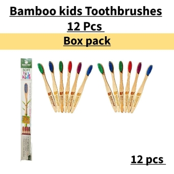 deevyam kids bamboo toothbrush pack of 6 eco friendly brush