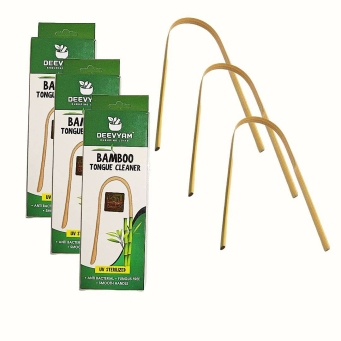 bamboo tongue cleaner pack of 5 eco friendly scraper for oral hygiene