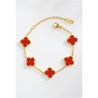 Stainless steel gold-plated bracelet by SOLMARE VENTURES